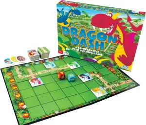 Dragon Dash - No Reading Required, Co-Operative Path Building Kids Board Game, Builds Children's Social & Developmental Skills, Outset Media, for Ages 5 , 2-6 Players