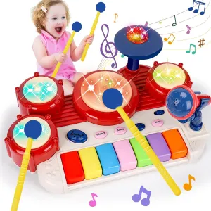Drum set musical toy for toddlers