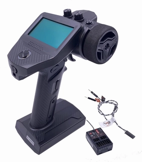 DTXMX FS-G7P 7 Channels RC Transmitter and FS-R7P Receiver Fly 2.4GHz Sky Surface Remote Controller 20 Models Storage for RC Cars Boats Crawler Buggy