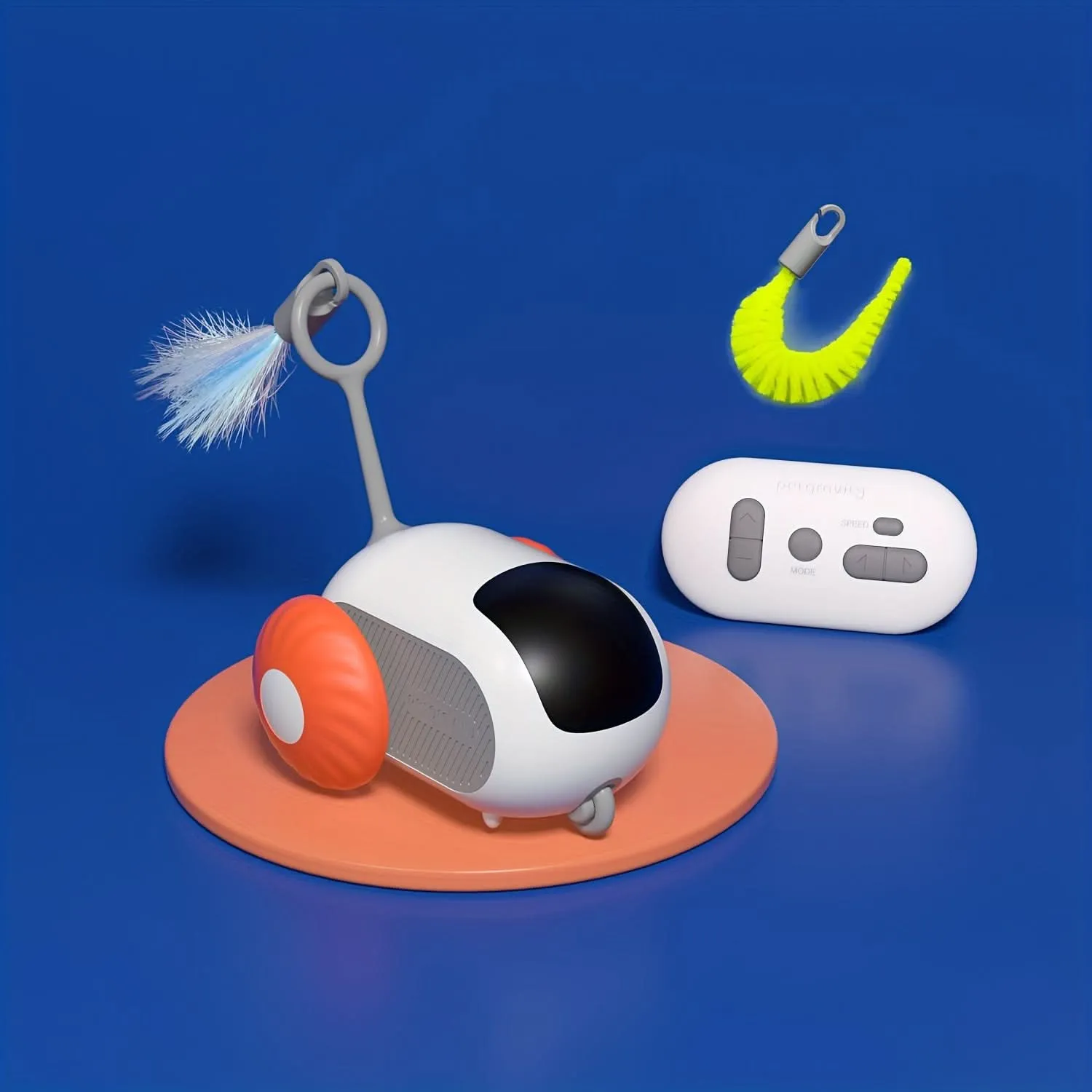 Dual-Mode Remote Control Electric Car Teasing Cat Toy