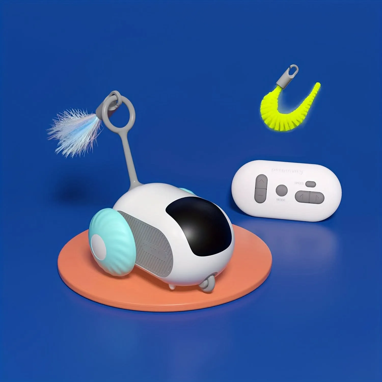 Dual-Mode Remote Control Electric Car Teasing Cat Toy