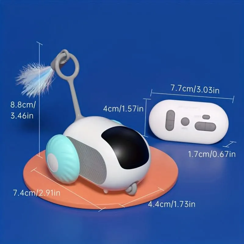 Dual-Mode Remote Control Electric Car Teasing Cat Toy