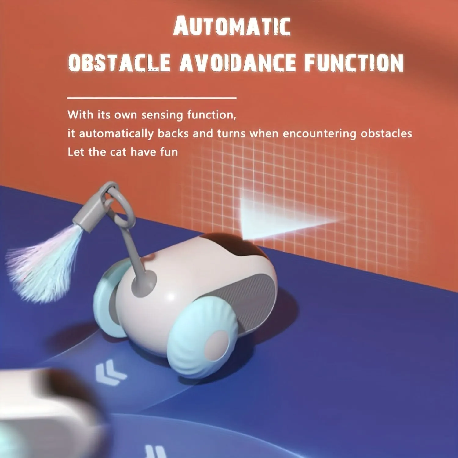Dual-Mode Remote Control Electric Car Teasing Cat Toy