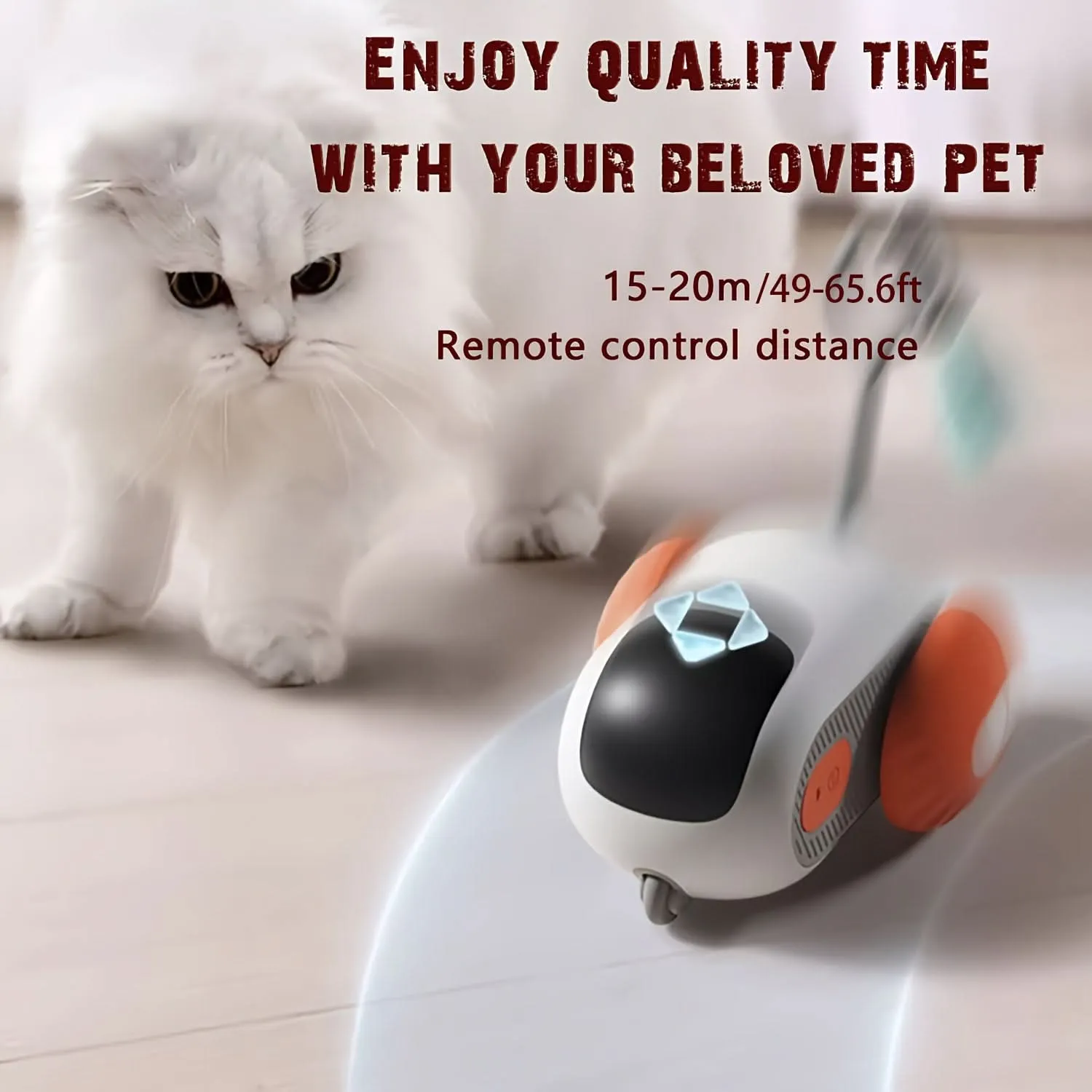 Dual-Mode Remote Control Electric Car Teasing Cat Toy