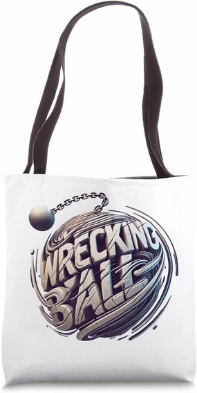 Dynamic Wrecking Ball Tote Bag