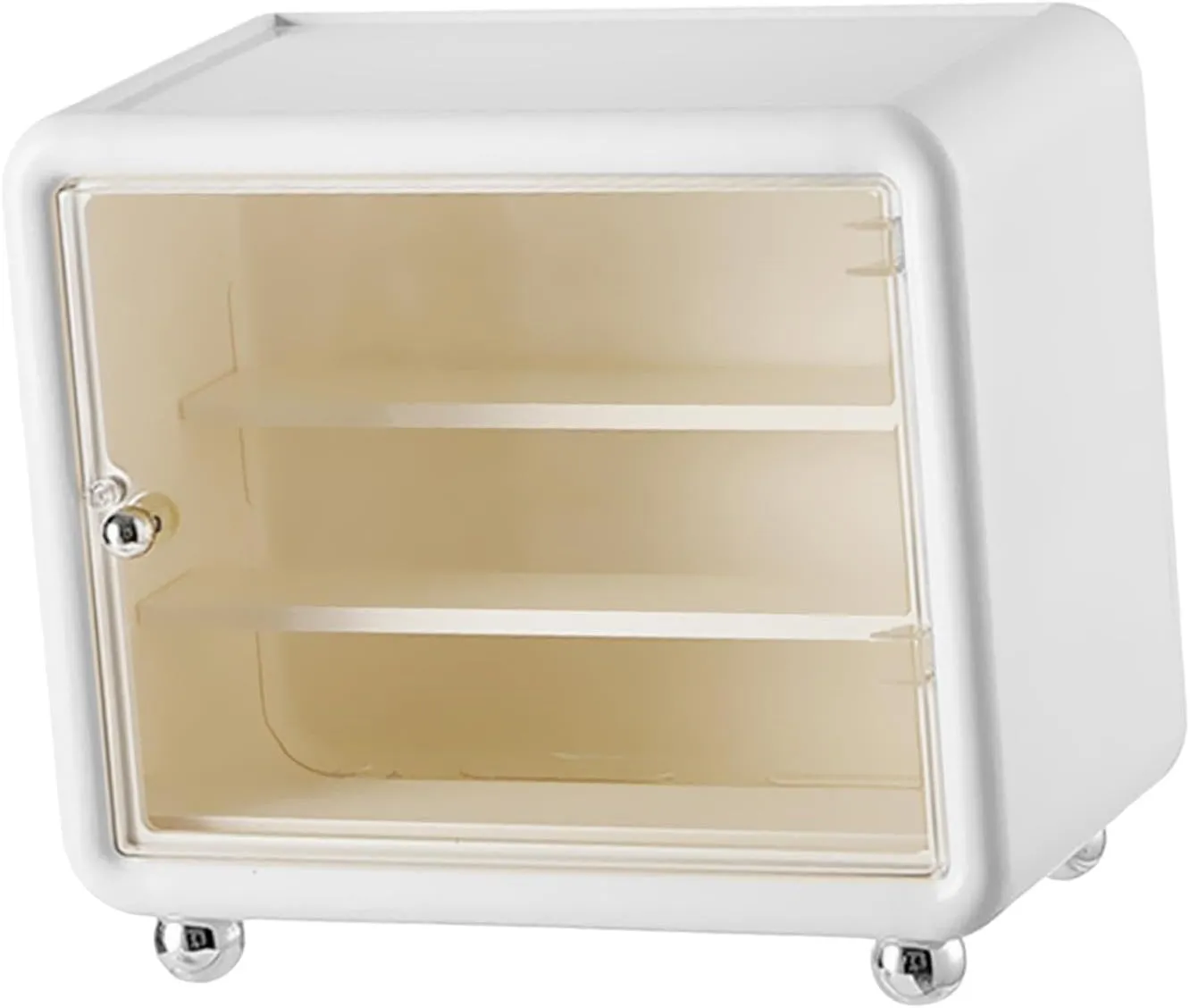 DYNWAVE Action Figure Display Case Cabinet Organizer Box Gift Dustproof Household Shelf Storage Showcase for Collectibles, White