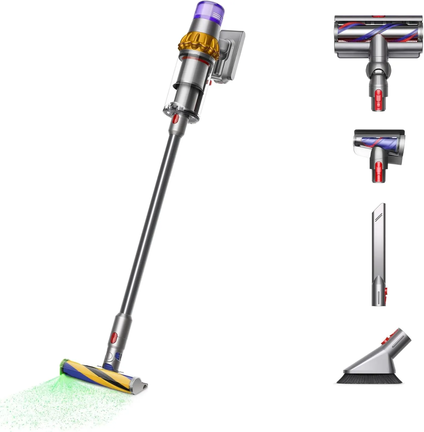 Dyson V15 Detect Plus Cordless Vacuum, Yellow/Nickel (Renewed)