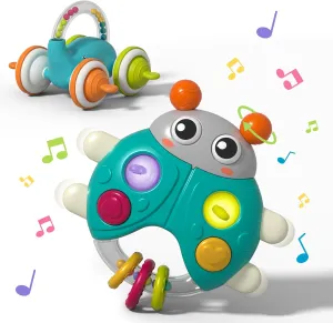 Early Learning Toys for Babies 0-6 Months - Baby Toys with Lights and Sounds - Toddler Montessori Smart Learning Toys for Babies, Newborns, Boys, Girls 0 3 6 9 12 18 Months