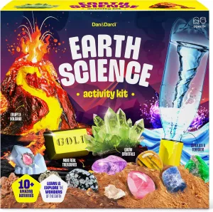 Earth Science Kit for Kids - Kits for Kids Age 8-12, 8 9 10 Year Old Boy Birthday Gift - Gifts Boys & Girls - Volcano Experiments - STEM Toys Ages 8-10