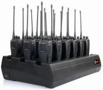 Eighteen Bay Rapid Desk Charger for Kenwood NX-220E2 Rechargeable Two Way Radio