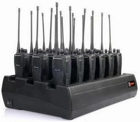 Eighteen Bay Rapid Desk Charger for Kenwood TK-3000E Rechargeable Two Way Radio