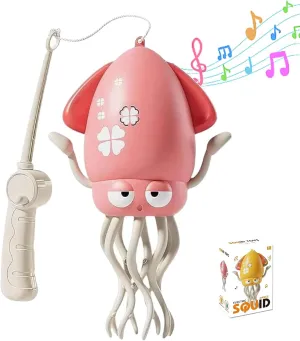 Electric Crawling Octopus, Dancing Octopuses Toy, Electric Automatic Obstacle Avoidance Octopus, Crazy 8-Leg Action, Magic Crawling ＆ Dancing Sensor Toy with Led Lights and Music (Pink)