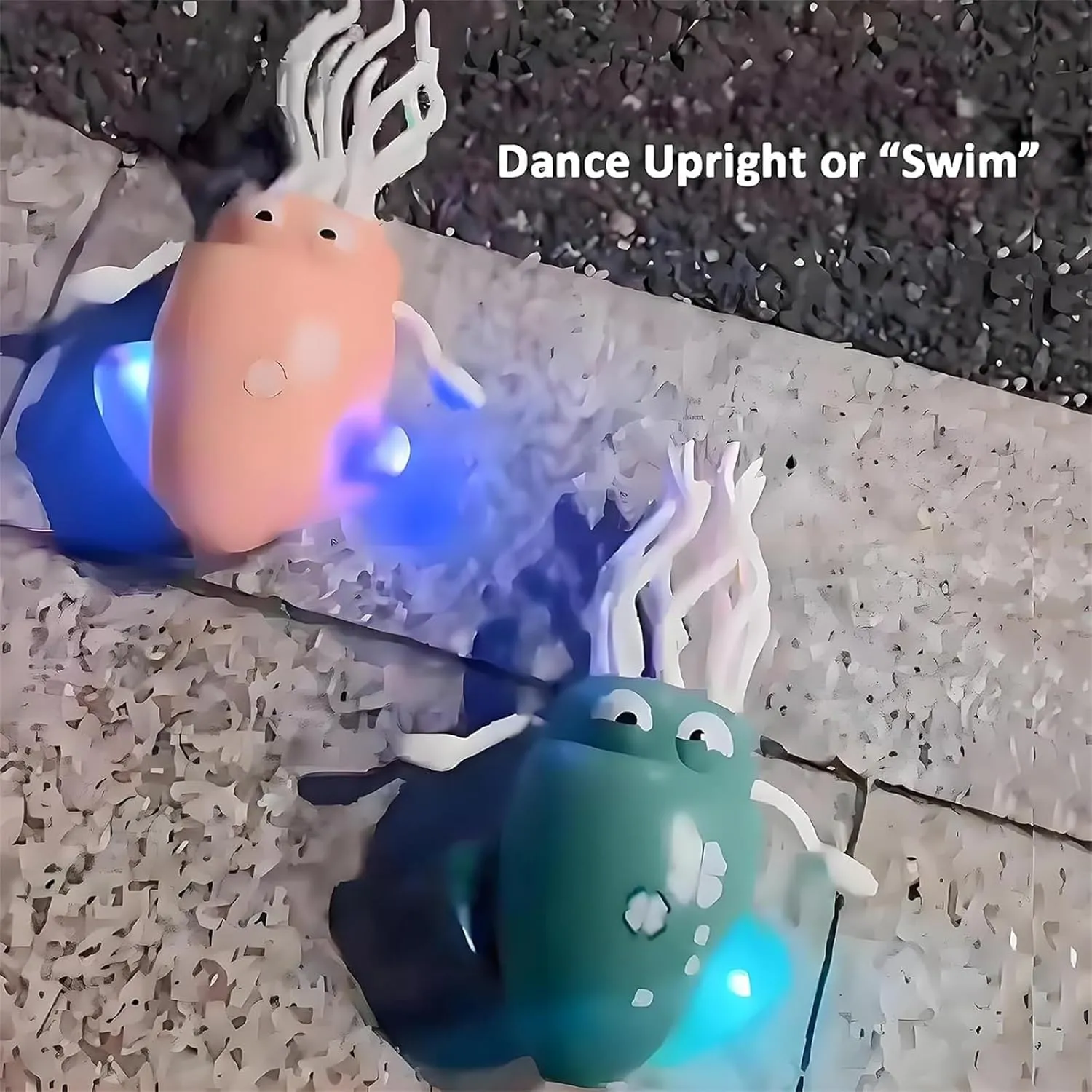 Electric Crawling Octopus Toy, Magic Dancing Octopus, Dancing Squid Toy, Creative Magic Crazy 8-Leg Action Obstacle with LED Lights & Music, Crawling Dancing Toys (Yellow)