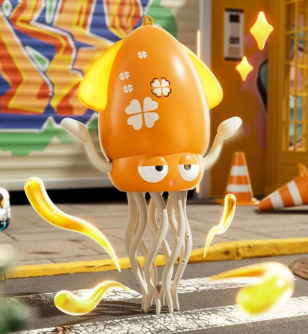 Electric Crawling Octopus Toy, Magic Dancing Octopus Toy, Crazy 8-Leg Auto-Dance OctopusToy, with Led Lights & Music, Self-Navigating (Green)