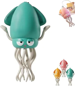 Electric Dancing Crawling Octopus Toy, Electronic Crazy Crawling Auto-Dance Octopus Tentacle Explorer, Magical Swing Octopus Toys, Wiggly Wonder Octopus with LED Lights & Music(Green Fishing Rod)
