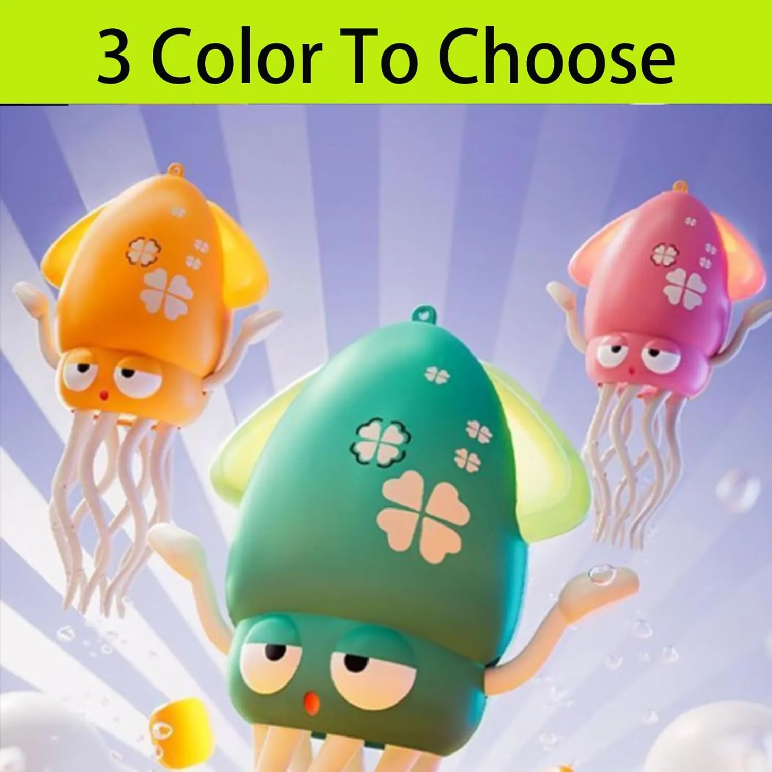 Electric Dancing Octopus Toy, Electric Automatic Obstacle Avoidance Octopus, Interactive Electronic Pet with LED Lights & Music, Avoidance Sensor | USB Rechargeable, with Fishing Rod (Green-1)