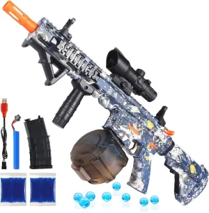 Electric Gel Ball Blaster Automatic Splat Toy Gel Ball Toy Blasters Shooting Games Summer Backyard Outdoor Activity for Adults Ages 14 