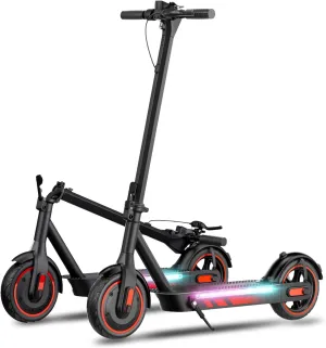 Electric Scooter, 8.5" 10" Tires, 350W/500W/600W Motor, Up to 19/25 MPH and 21/22/28 Miles Long-Range, Folding E-Scooter for Adults with Drum Braking System, App Control