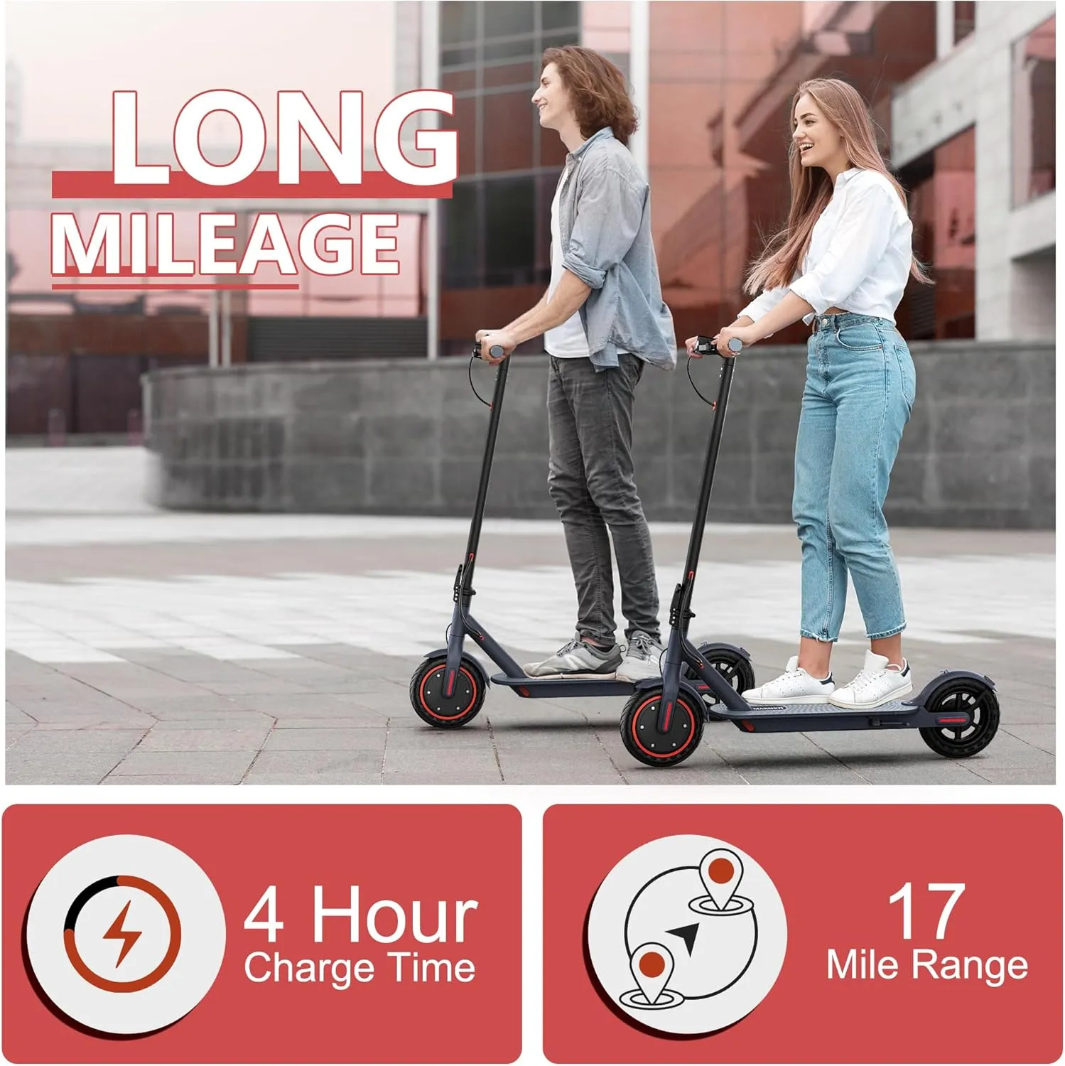 Electric Scooter for Adults, 8.5"/10" Tires, 19/22Mph, 350W/500W Motor, 21-28 Miles Range, Folding E-Scooter with Dual Suspension,APP(V1/SPRO/MAX/PRO)