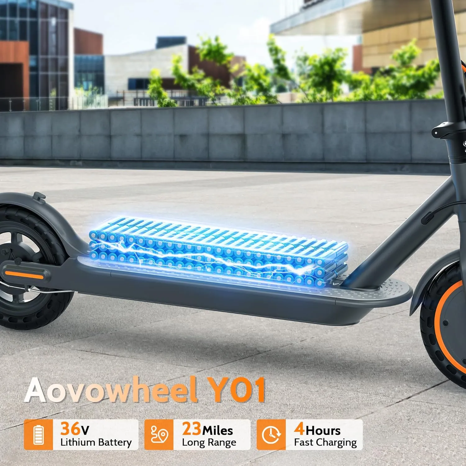 Electric Scooter for Adults, Folding E Scooter with 350W/500W Motor 16/21 Mph Top Speed, Max 19-23 Miles Long Range, 8.5''/10'' Solid Tires Commuting Motorized Kick Scooters with Dual Brakes, APP