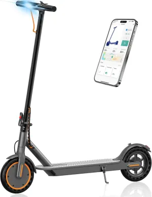 Electric Scooter for Adults, Folding E Scooter with 350W/500W Motor 16/21 Mph Top Speed, Max 19-23 Miles Long Range, 8.5''/10'' Solid Tires Commuting Motorized Kick Scooters with Dual Brakes, APP