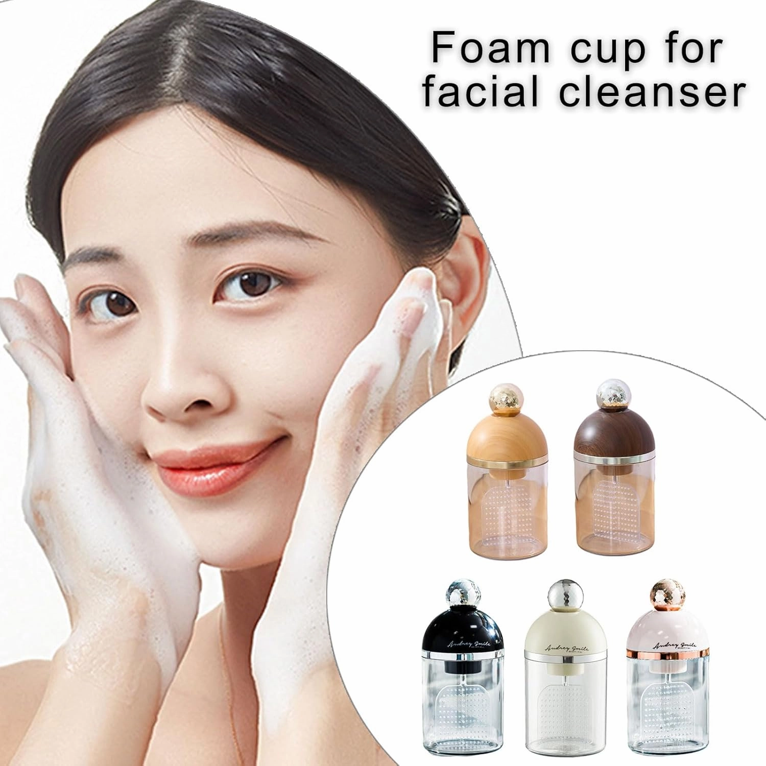 Electric Foam Maker for Face Wash Rechargeable Soap Dispenser Shampoo Bubbler Skincare Tools Cleanser Foam Maker