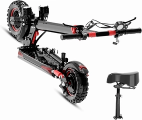 Electric Scooter Adults,11" Off-Road Tires,48V 21AH Big Battery,1200W Motor,34 Mph,37 Miles Long Range,Dual Braking System,Folding Commuter Electric Scooter - (Seat Optional)