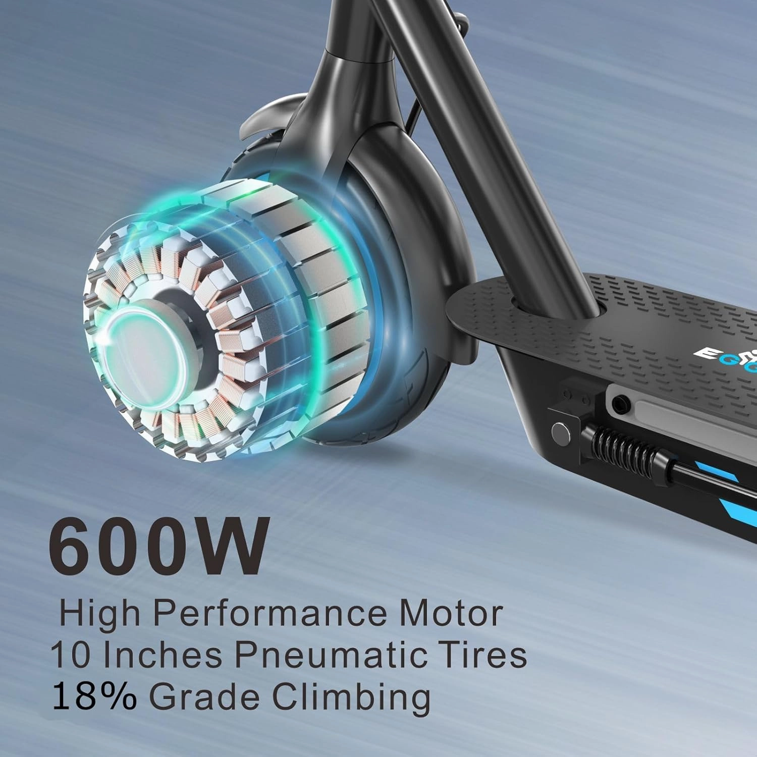 Electric Scooter Adults, Up to 25 Mph, 22/31 Miles Range, Motor E-Scooter with 10" tire, Foldable Escooter with Dual Braking and App Control, UL Certified