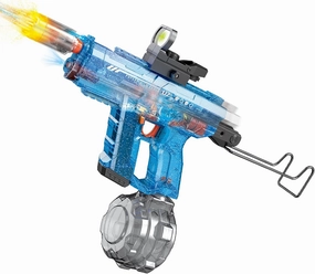 Electric Water Gun, Automatic Water Guns with Muzzle Flash, with Water Absorption, 800CC Large Capacity High Pressure Squirt Gun, Range up to 28-32 FT, Summer Outdoor Toy for Adults and Kids