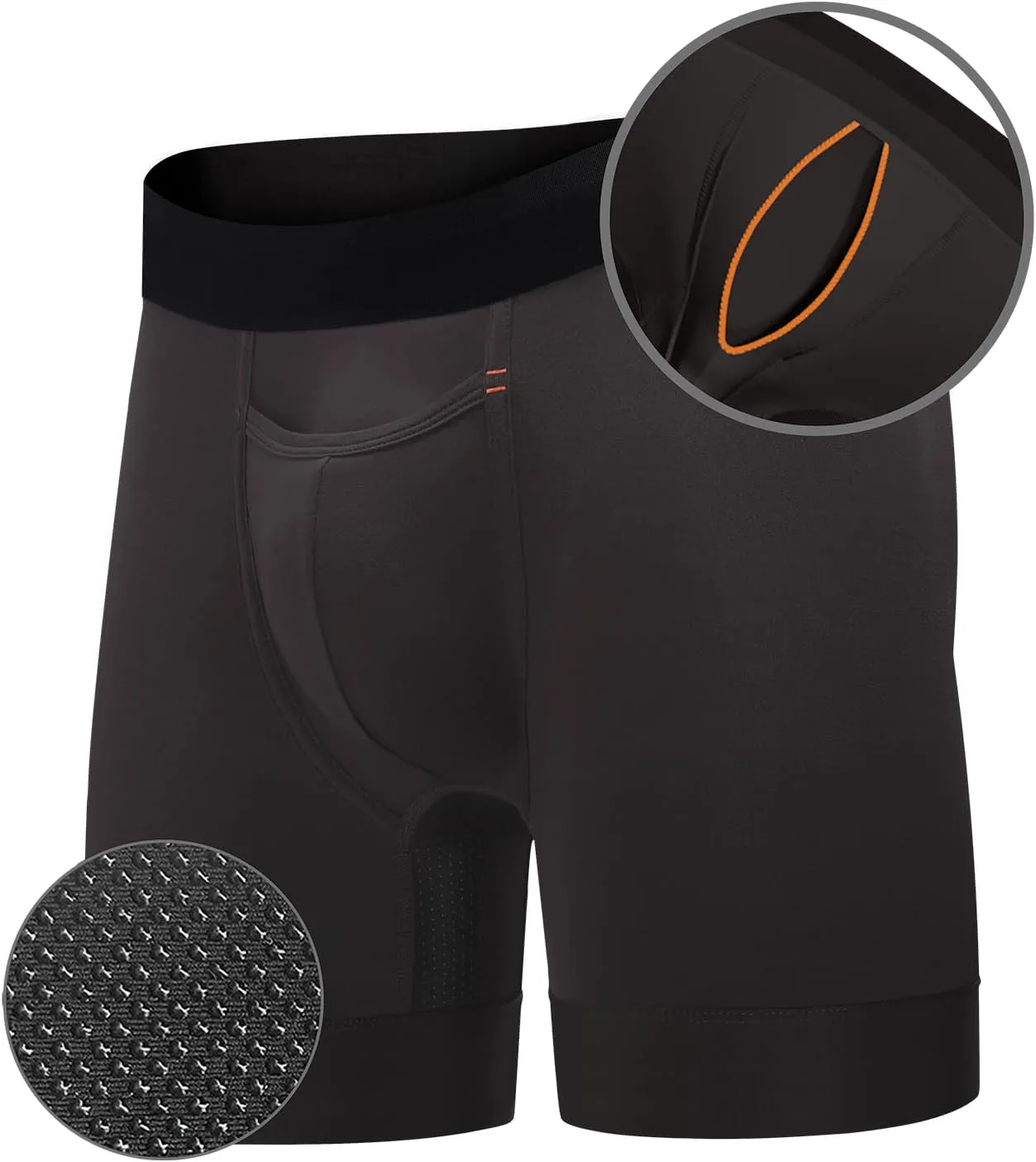 Elite Ball Pouch Underwear for Men w/Fly, Patented Ball Pouch Design, Performance Fabric, No Ride Up Legs