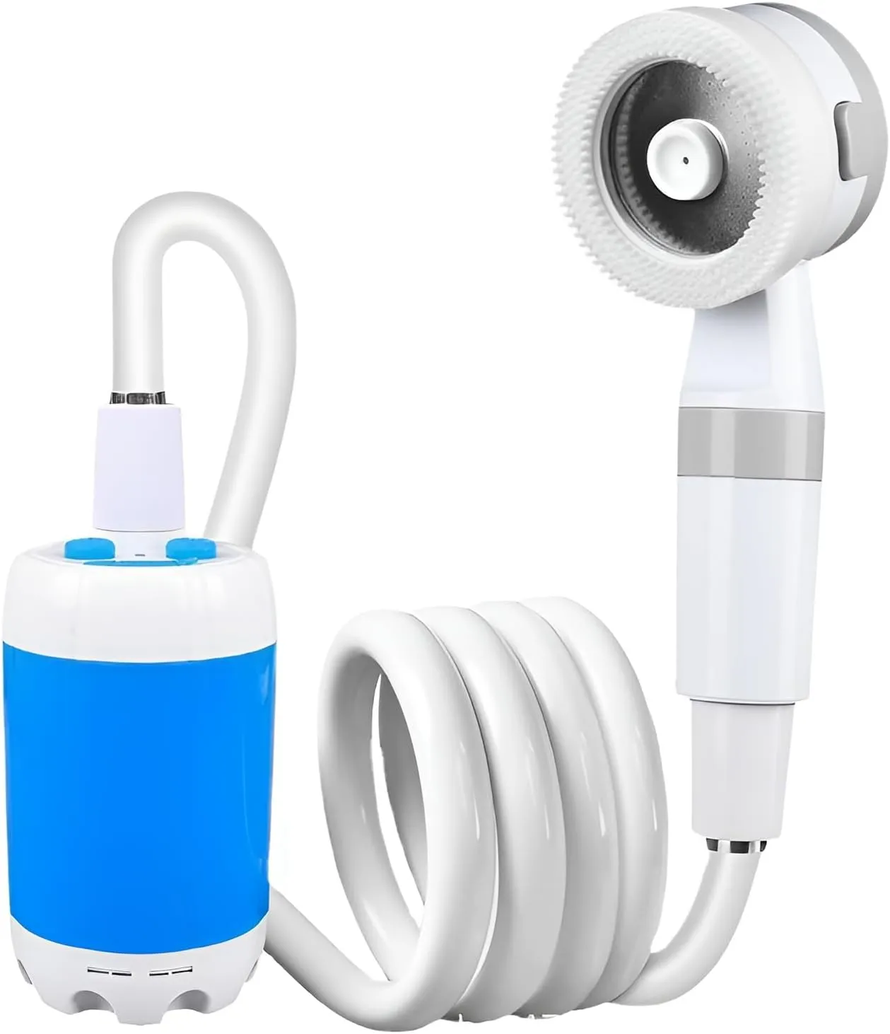 Ellniges]【Long-Lasting Battery Portable Electric Shower System | Rechargeable Water Pump with 2 Spray Modes | Waterproof Design for Outdoor Camping, Pet Bathing & Car Washing (Free Mount)