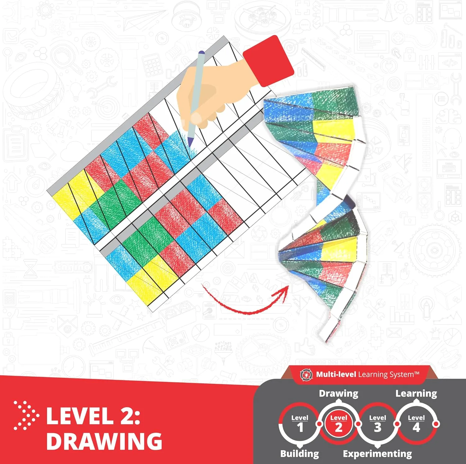 Engino: STEAM Labs Junior: How Viruses Works - 2 Model Brick Building Set, Toybook Series, Experiment & Art Activities, Play & Learn Science, Kids 8 