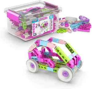 Engino STEM Maker Girl, 20-Model Set, Engineering Toys for Girls, STEM Building Toys, Educational Set for Kids 7 , Gift for Girls