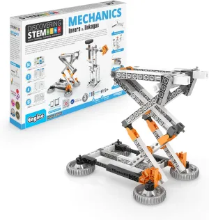 Engino Stem Toys, 16 Models in 1, Mechanics Levers & Linkages, Construction Toys for Kids 9 , Educational Playset, Gift for Boys & Girls
