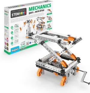 Engino- Stem Toys, Construction Toys for Kids 9 , Mechanics Gears & Worm Drives, Stem Building Kit, Educational Playset, Gifts for Boys & Girls (12 Model Options)