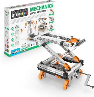 Engino- Stem Toys, Construction Toys for Kids 9 , Mechanics Gears & Worm Drives, Stem Building Kit, Educational Playset, Gifts for Boys & Girls (12 Model Options)