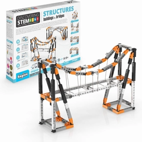 Engino- STEM Toys, Buildings & Bridges, Construction Toys for Kids 9 , Educational Toys, Gifts for Boys & Girls (9 Model Options), STEM Kit for Learning
