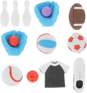 Erasers 50pcs Football Basketball Stationery Set Pull Apart Sports Erasers Boys and Girls Favorite