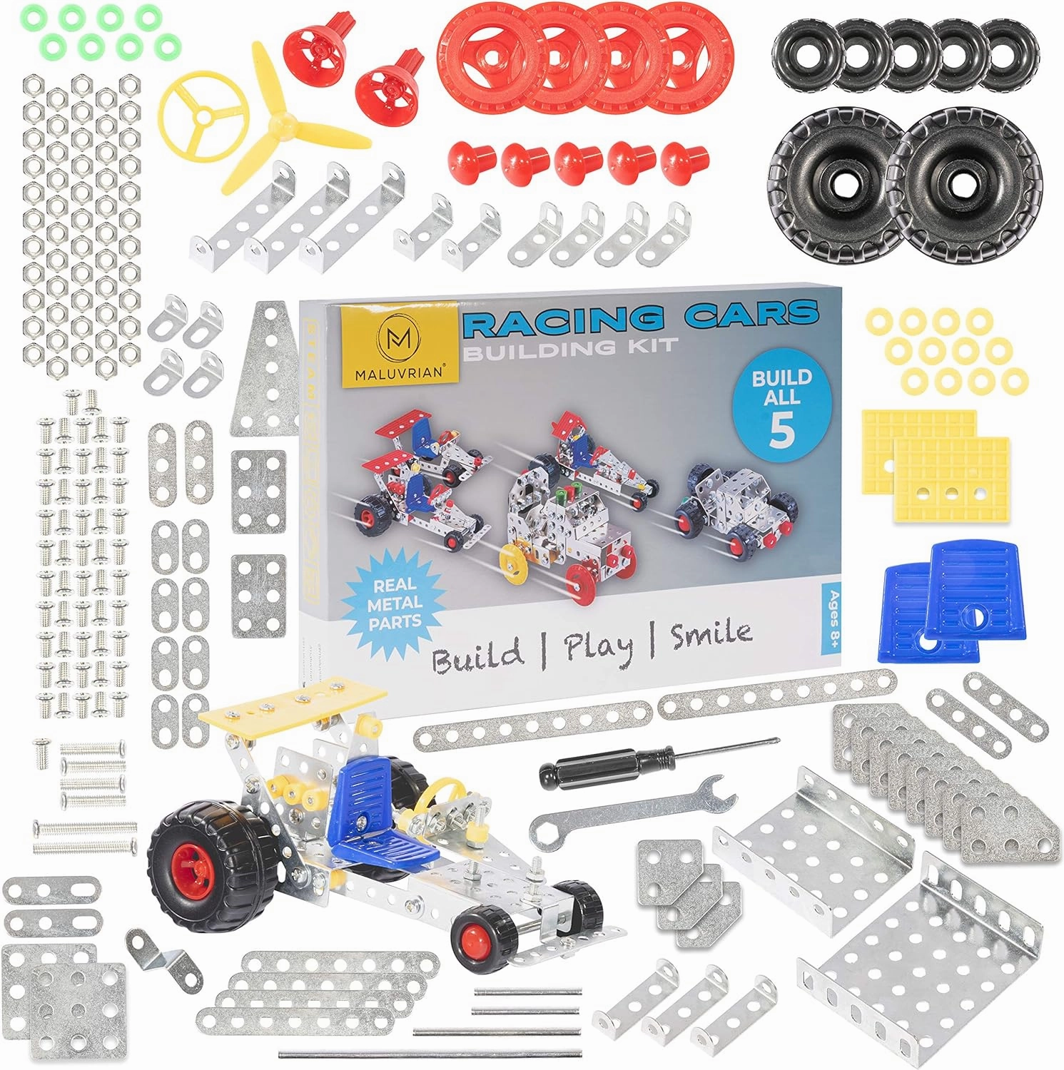 Erector Set STEM Educational Construction Toys | Metal Building Kit for Boys & Girls Age 8-12 Years Old | 236-pc Set