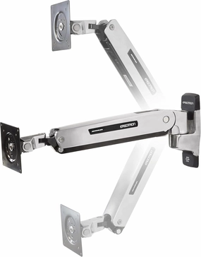 Ergotron – Interactive Arm LD, VESA TV Wall Mount – for Monitors or TVs Up to 42 Inches, 7 to 25 lbs – Polished Aluminum