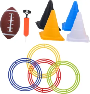 ERINGOGO 1 Set Outdoor Toss Rings Game Interactive Ring Tossing for Fun Family Activity for Indoor Outdoor Parties Develops Concentration and Coordination Skills