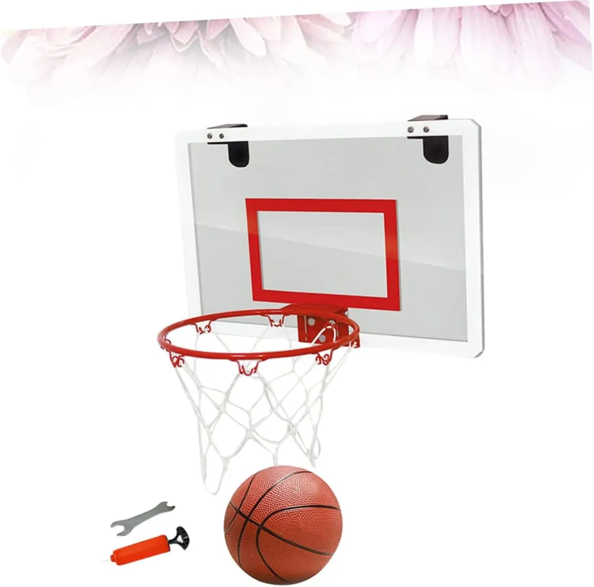 ERINGOGO 1pc Mini Basketball Board Door Hanging Basketball Board Creative Basketball Board Indoor Basketball Board, 45.5X30.5CM, Red