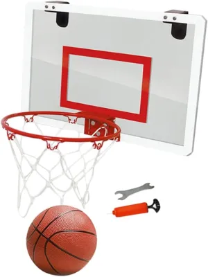 ERINGOGO 1pc Mini Basketball Board Door Hanging Basketball Board Creative Basketball Board Indoor Basketball Board, 45.5X30.5CM, Red