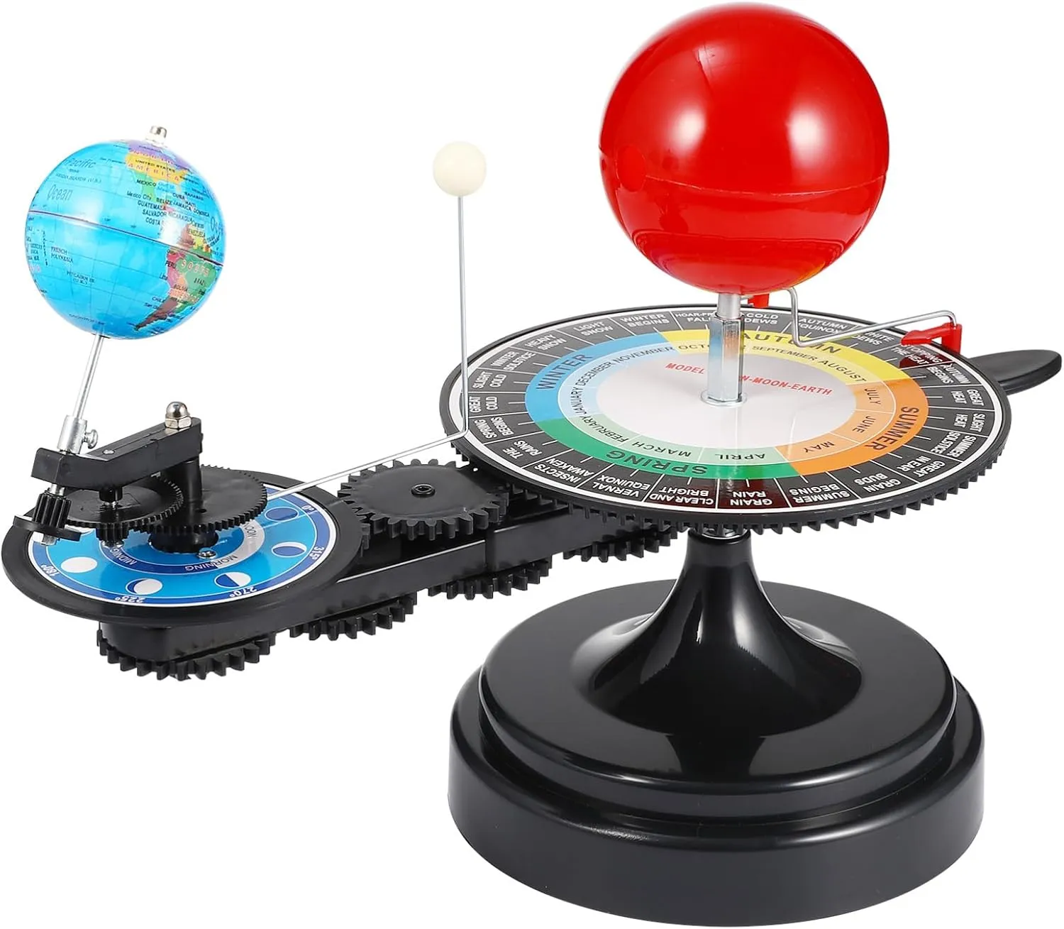 ERINGOGO 1pc Sun Earth Moon Orbital Model Educational Science Astronomy Tool for Boys and Girls Interactive Solar System Kit for Learning About Planetary Motion and Lunar Phases