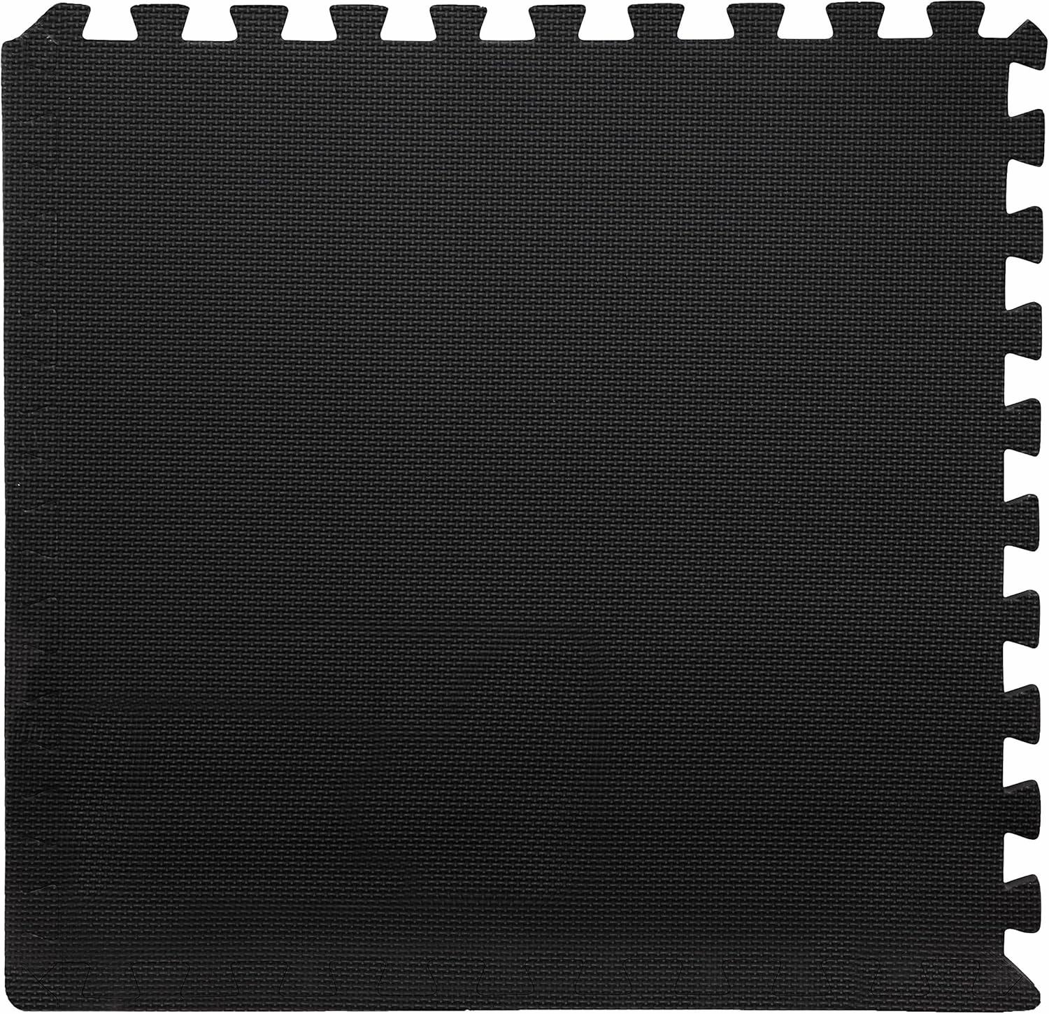EVA Foam Mat Tiles 6-Pack - 24 SQ FT of Interlocking Padding for Garage, Playroom, or Gym Flooring - Exercise Mat or Baby Playmat by Stalwart (Black)