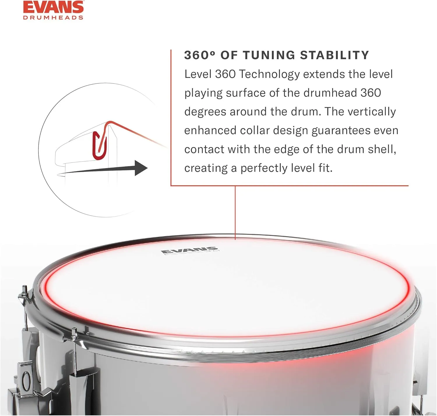 Evans Bass Drum Heads - BD22EMADONX - EMAD - Onyx 22-inch Bass Drum Head