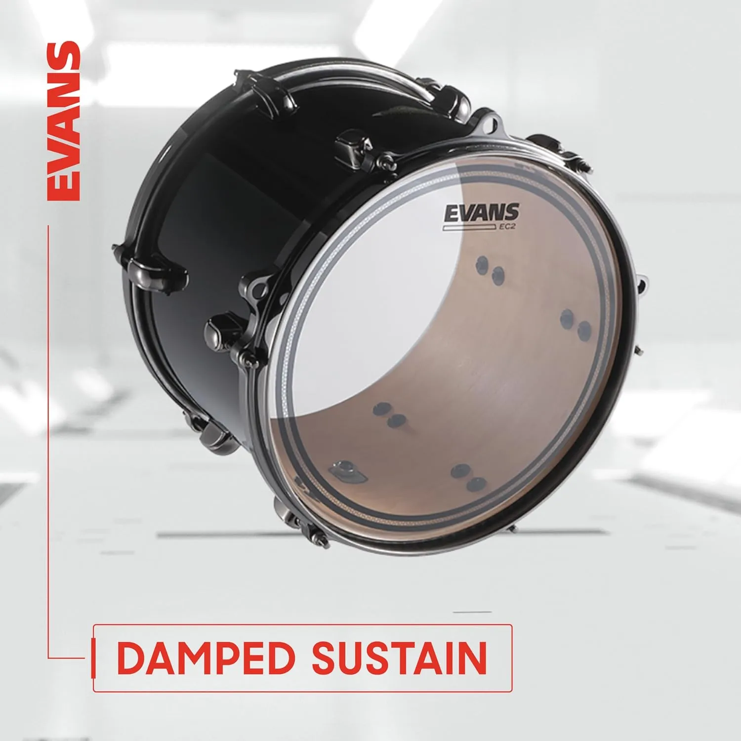 Evans Drum Heads - EC2S Clear Tom Drumhead, 10 Inch