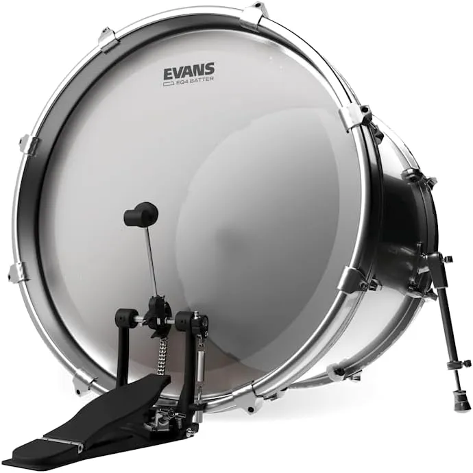 Evans EQ4 Frosted Bass Drum Head, 22 Inch