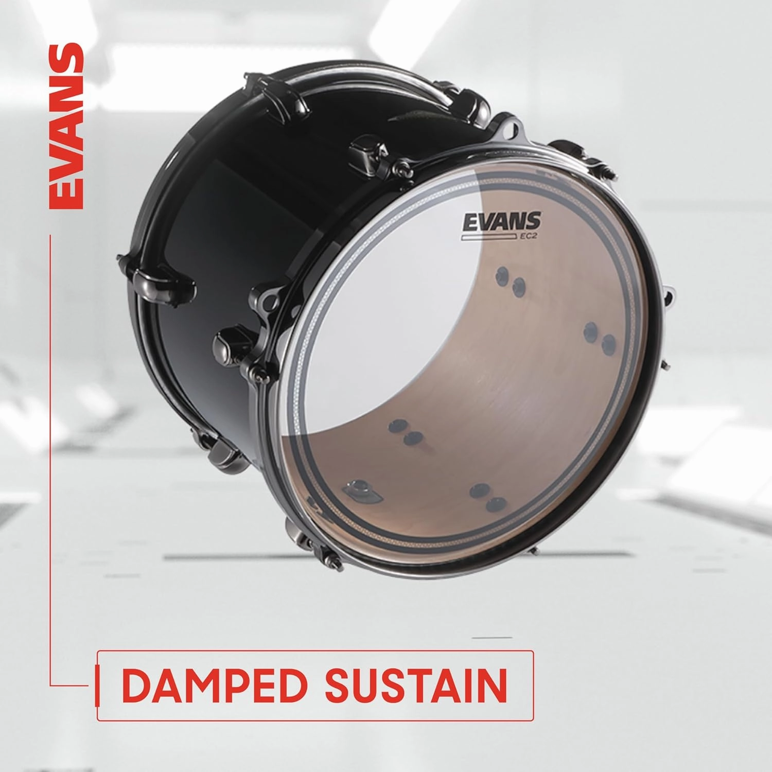 Evans Drum Heads - EC2S Clear Tom Drumhead, 13 Inch