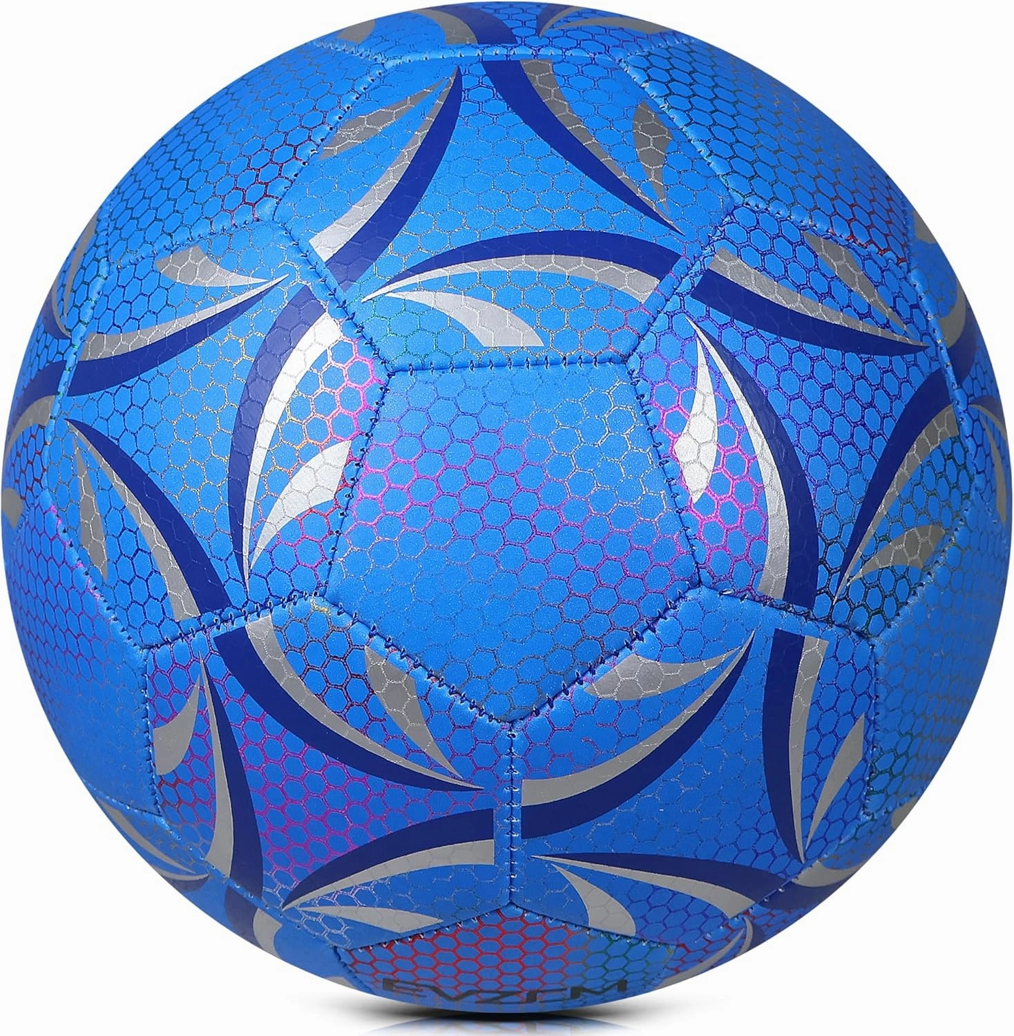 EVZOM Soccer Ball Luminous Official Match Game American Soccer Ball Size 3,Size 4,Size 5 for Boys,Girls,Kids,Adult Outdoors Indoors Sports Ball Training